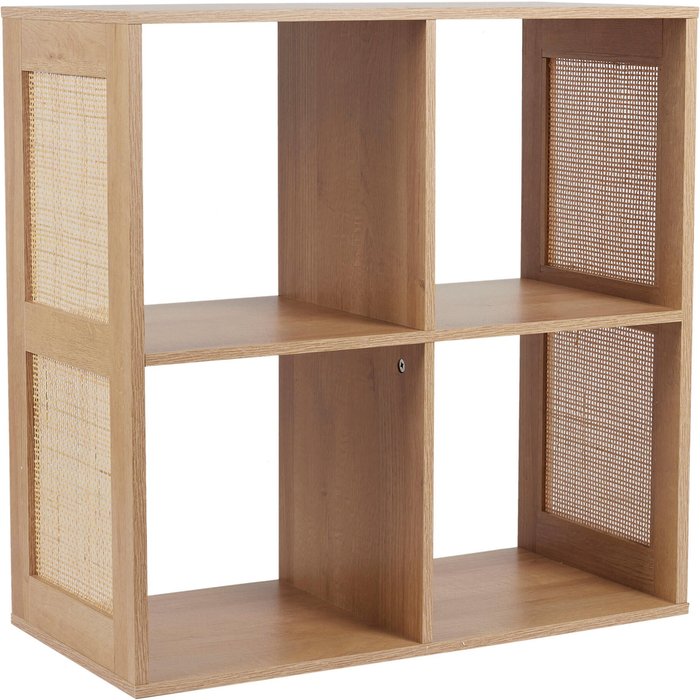 Estantería bali cmp 4 compartimentos madera 66x66x32cm