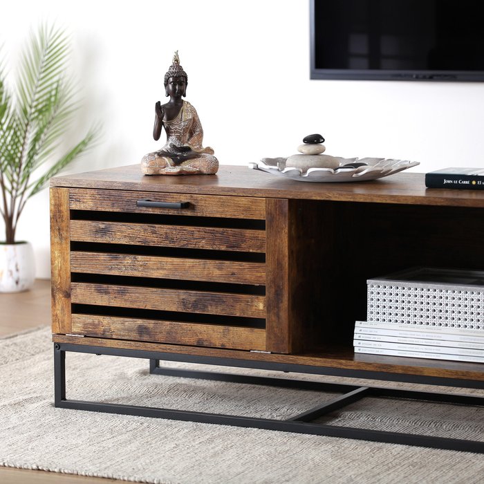 Mesa de centro odin versa home 45x40x100cm roble oscuro