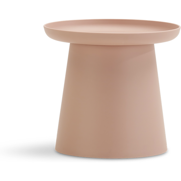 Mesa auxiliar de jardín murano de polipropileno rosa de ø 50 x 46 cm