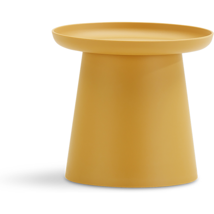 Mesa auxiliar de jardín murano de polipropileno amarillo de ø 50 x 46 cm