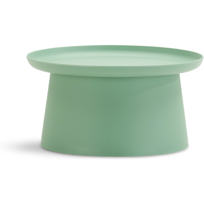 Mesa auxiliar de jardín murano de polipropileno verde de ø 70 x 36 cm
