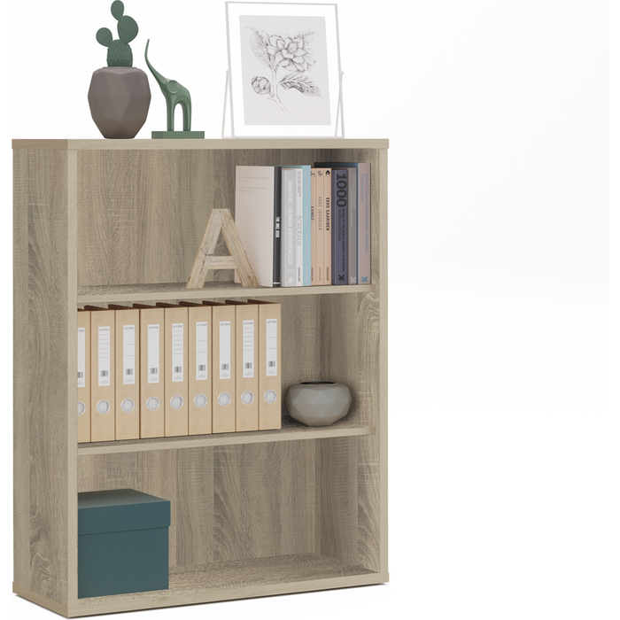 Estantería de aglomerado de particulas marrón pitarch de 99.5x75.5x33cm y 40kg m