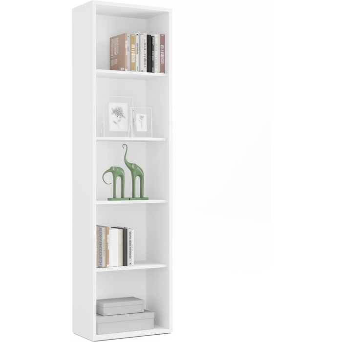 Estantería de aglomerado de particulas marrón, blanco pitarch de 196.5x51.3x33cm