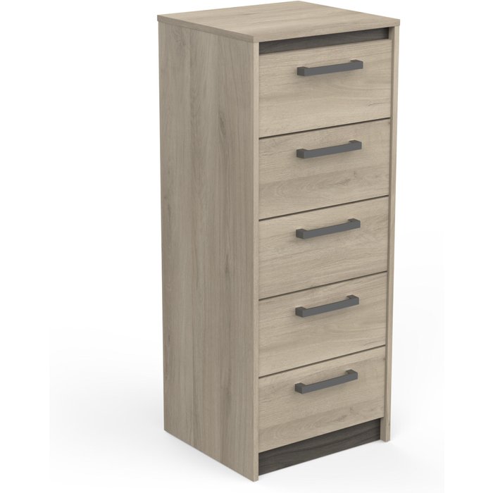 Cómoda watson 5 cajones 107x43cm roble