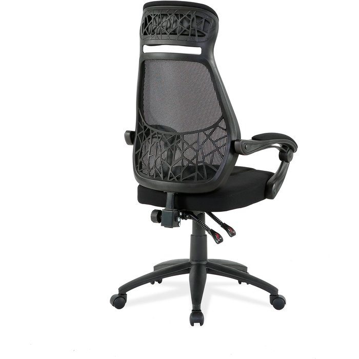 Silla de escritorio erika color negro 58x62x122.5 cm