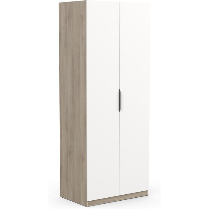 Armario puerta abatible space 79.4x203x51.6cm con 2 puertas color blanco