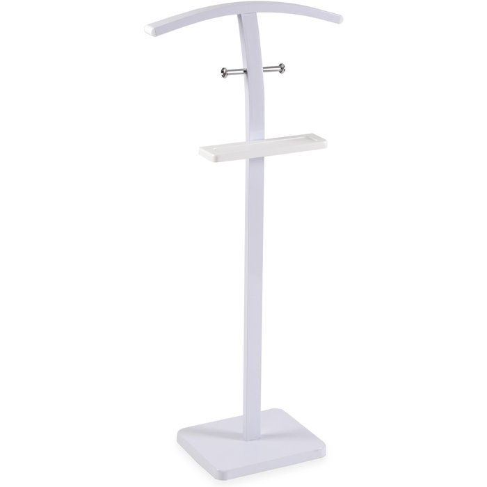 Galán de color blanco con bandeja