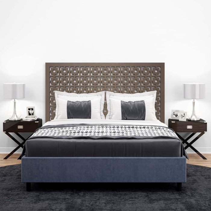 Cabecero de cama mosaico 501 nogal 155x75cm