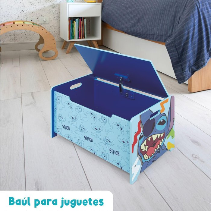 Juguetero de madera stitch 37x62,5x40 cm