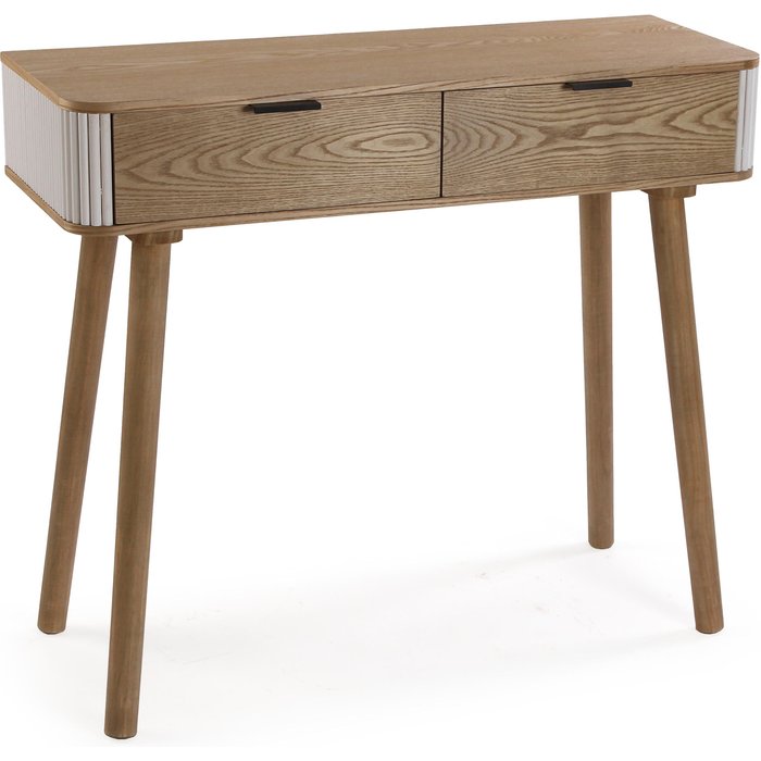 Consola leiah con dos cajones 90 cm