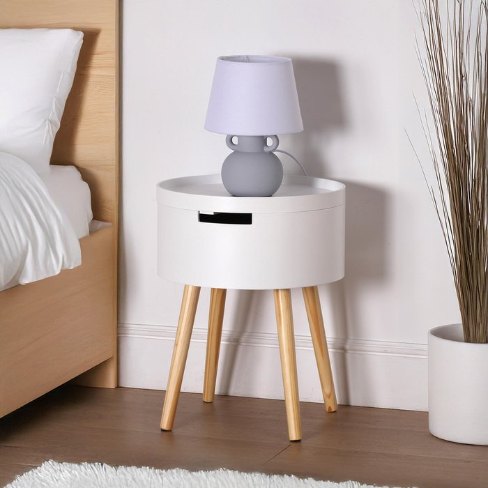 Mesilla de noche redblanca con cajón 38x48,5x38 cm