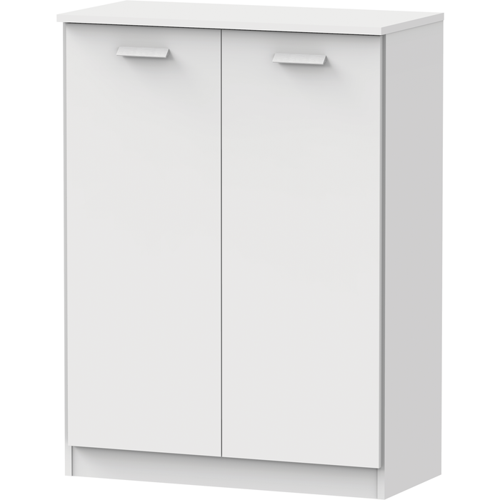 Armario basic 74x101x36cm con 2 puertas color blanco