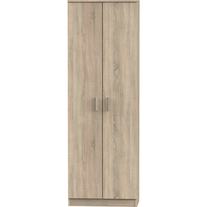 Armario basic 60x180x35cm con 2 puertas color roble