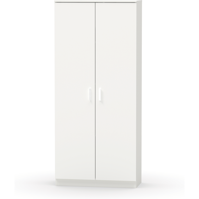 Armario basic 80x180x35cm con 2 puertas color blanco