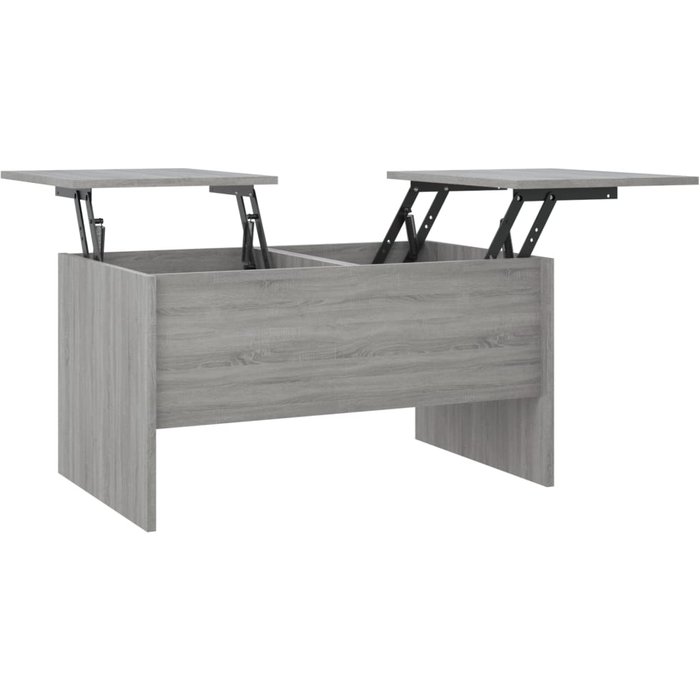 Mesa de centro de madera compuesta gris sonoma 80x50x42,5 cm - comfortxl