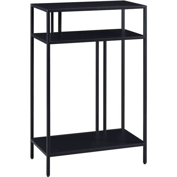 Consola de metal 85 x 55 x 30 cm negra 03_0008584