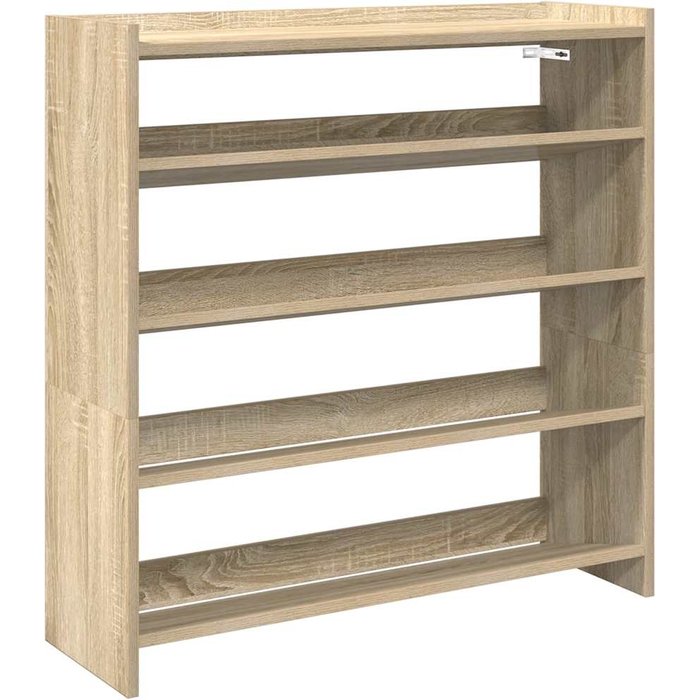 Mueble zapatero madera contrachapada roble sonoma 80x25x81 cm