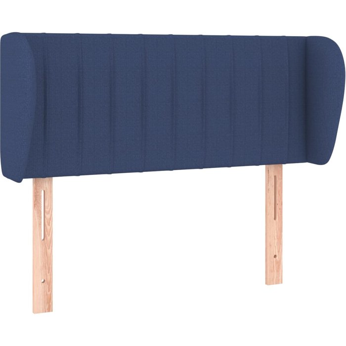 Cabecero cama - mueble cabecero de tela azul 103x23x78/88 cm