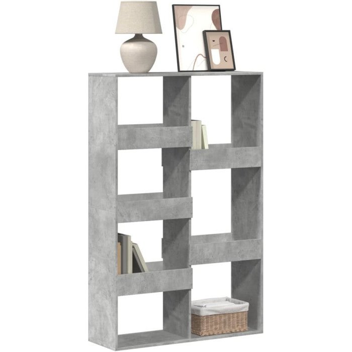 Estantería de madera ingeniería gris hormigón 100x33x155,5 cm vidaxl