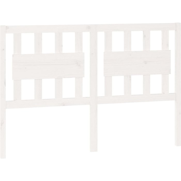 Cabecero de cama - mueble cabecero madera maciza de pino blanco 140,5x4x100 cm