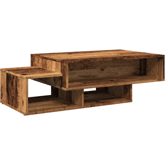 Mesa de centro madera de ingeniería envejecida 105x55x32 cm - comfortxl