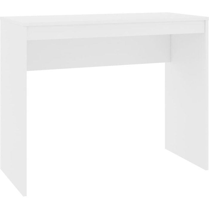 Escritorio de madera contrachapada blanco 90x40x72 cm - comfortxl