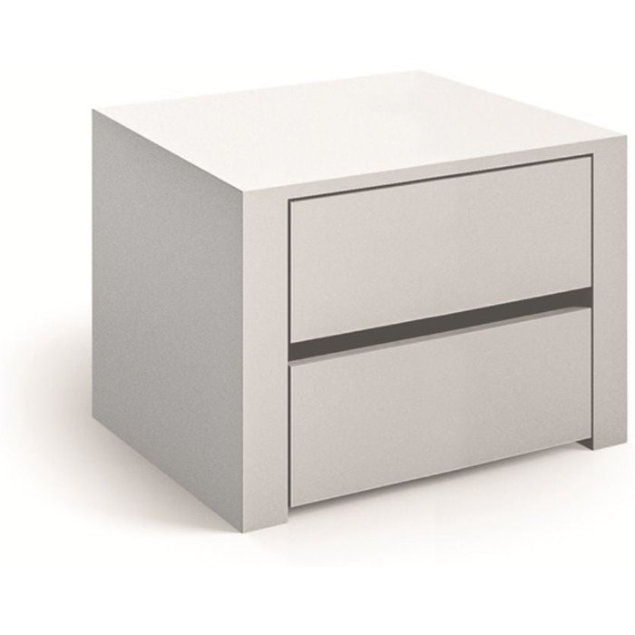 Cómoda interna alice 450, 2 cassetti, color blanco, 45x44.5x43