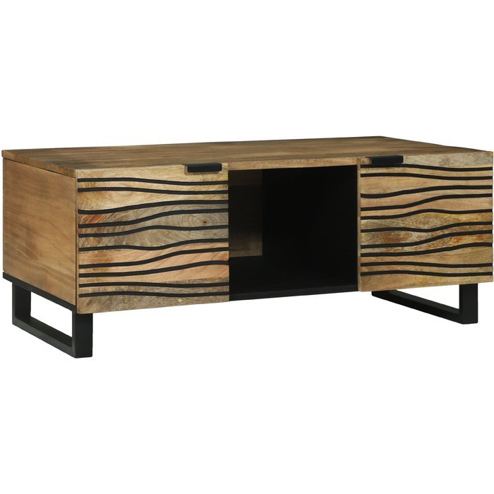 Vidaxl mesa de café 100x54x40 cm de madera maciza de mango