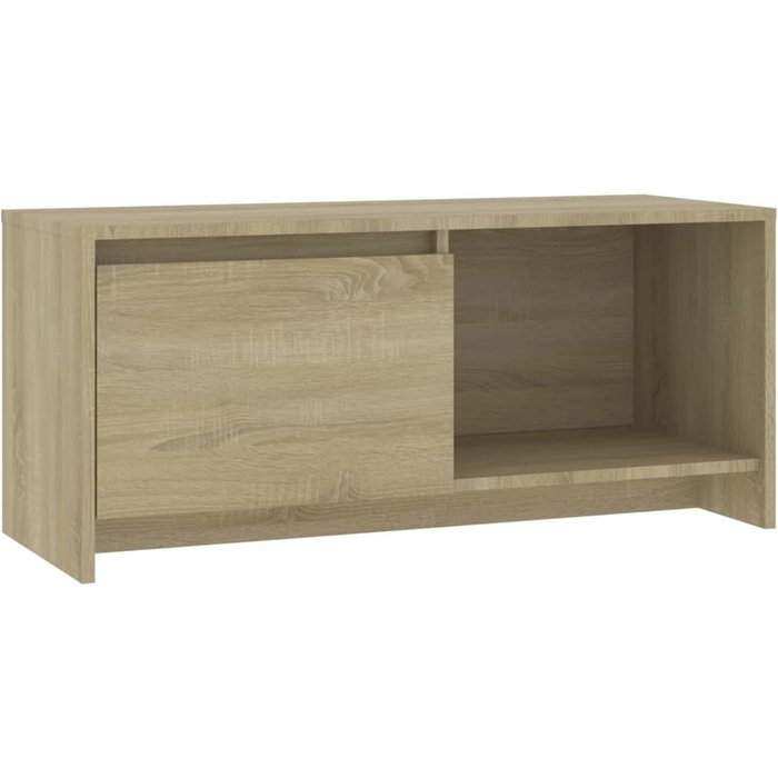 Mueble de tv de contrachapado de roble sonoma 90x35x40 cm - comfortxl