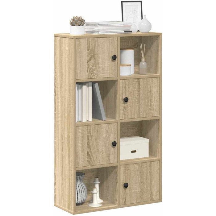 Estantería de madera de ingeniería roble sonoma 60x24x101,5 cm vidaxl