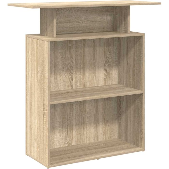 Mostrador recepción roble sonoma 100x40x104cm madera ingeniería cfw876757