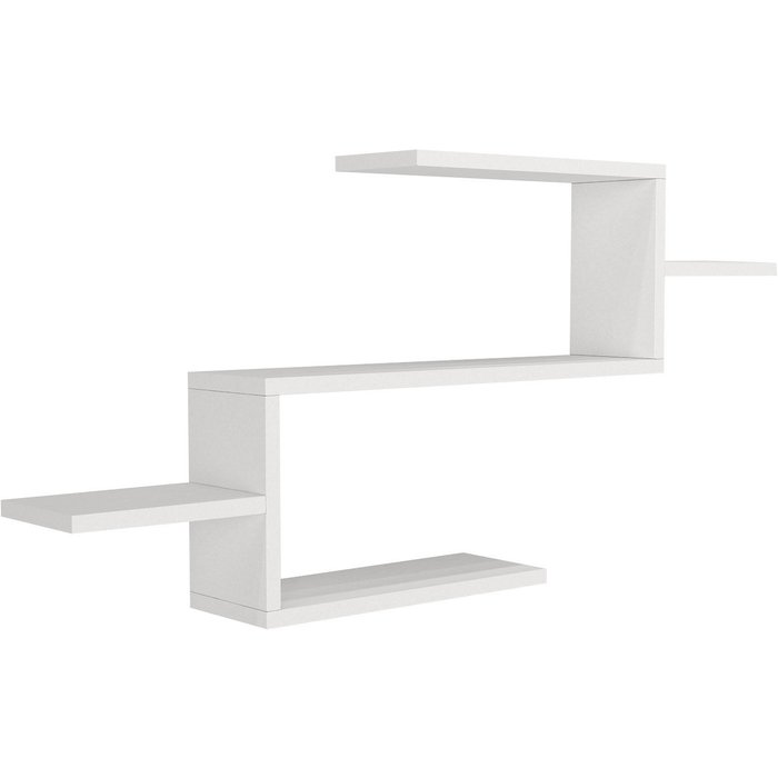 Librería de madera twist - 104 x 14 x 49 cm - blanco