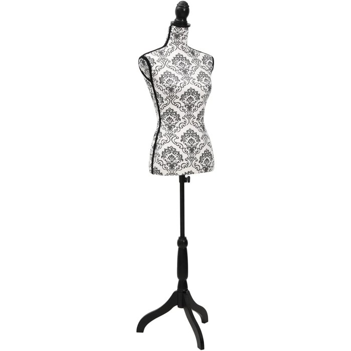 Maniquí busto de mujer exhibición negro y