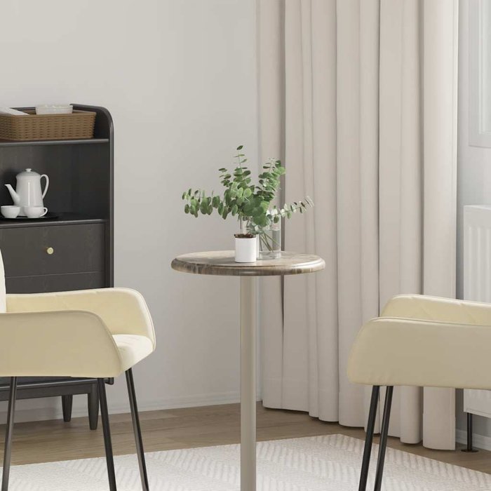 Tablero de mármol gris ø40x2,5 cm