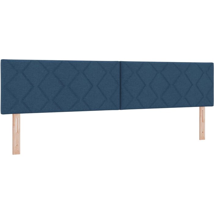 Cabecero cama - mueble cabecero led azul 200 cm tela