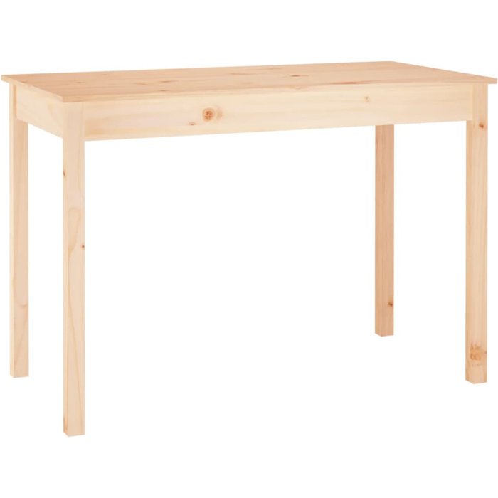 Mesa de comedor madera maciza de pino 110x55x75 cm