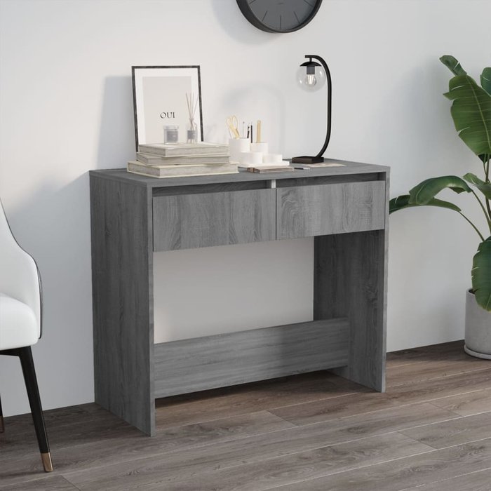 Mesa consola madera de ingeniería gris sonoma 89x41x76,5 cm