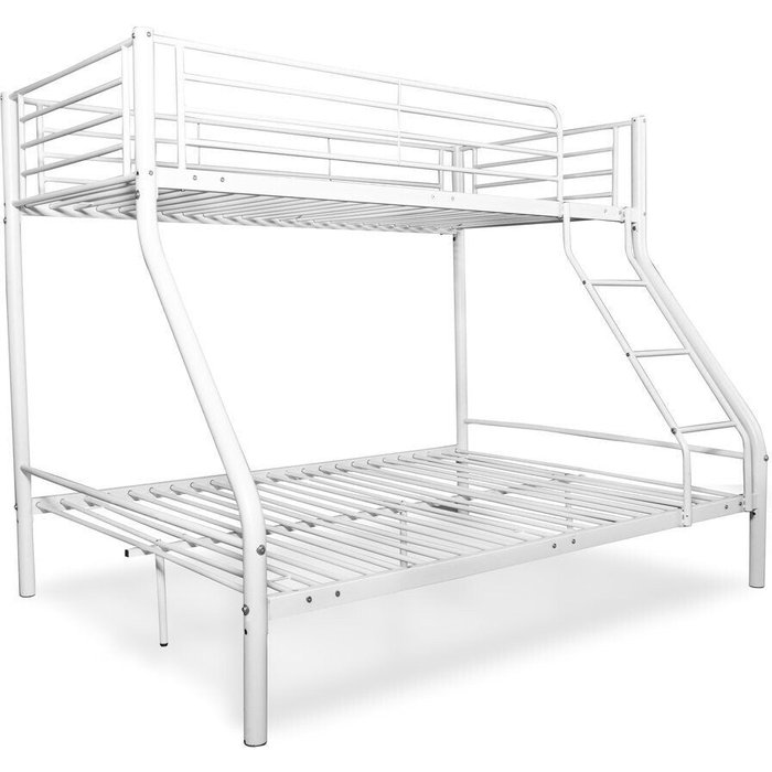 Litera de matrimonio metalica as121 blanco