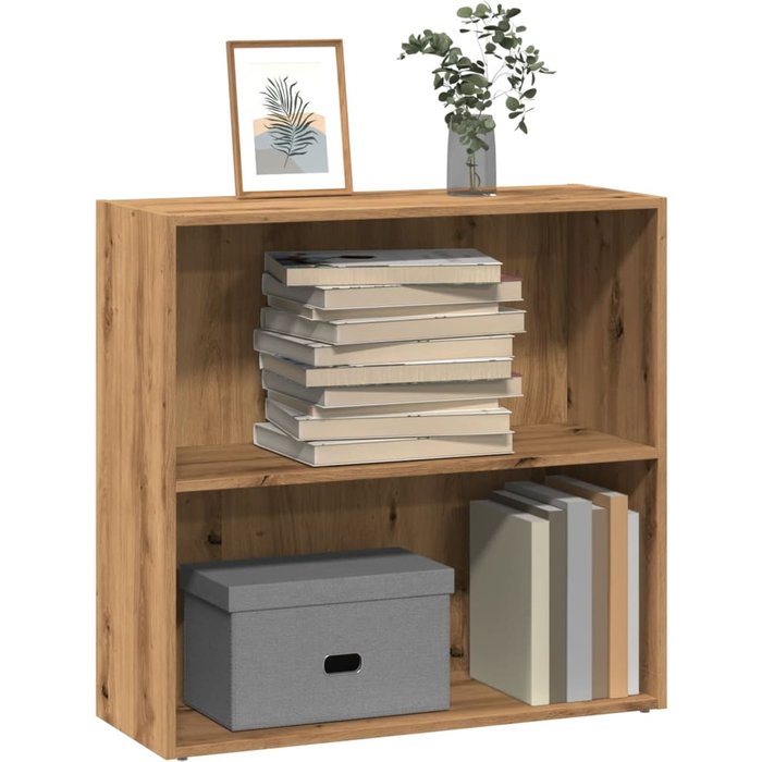 Maison exclusive - estantería de madera de ingeniería roble artisian 80x30x77 cm