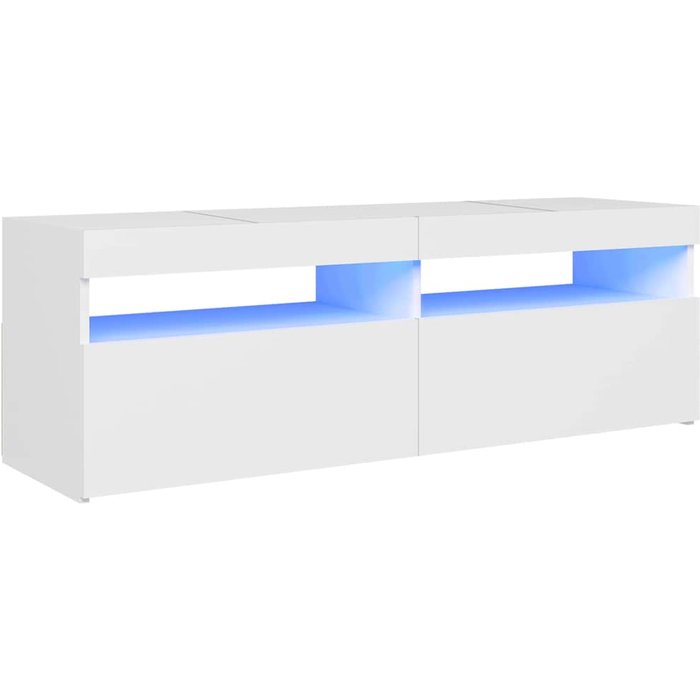 Mueble de tv con iluminación led blanca 120x35x40 cm - comfortxl