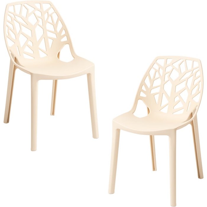 Regalos miguel - packs sillas - pack 2 sillas hissar polipropileno - beige