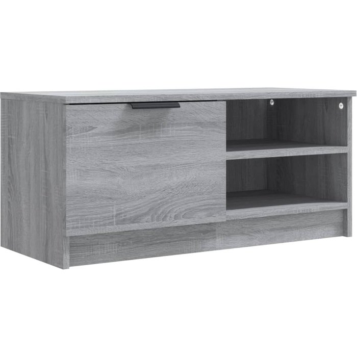 Mueble tv sonoma gris 80x35x36,5 cm madera contrachapada