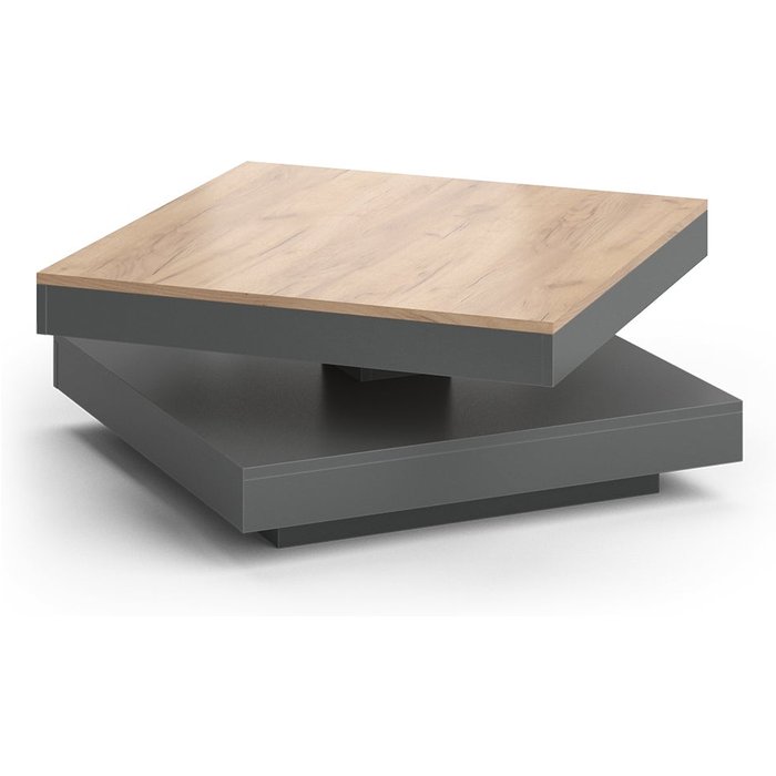 Vicco mesa de centro elias, antracita, 70 x 70 cm