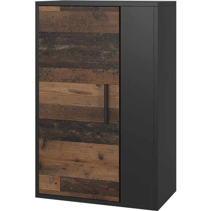 Vicco armario de pared berno, negro/antiguo, 50.1 x 78.4 cm con 2 compartimentos