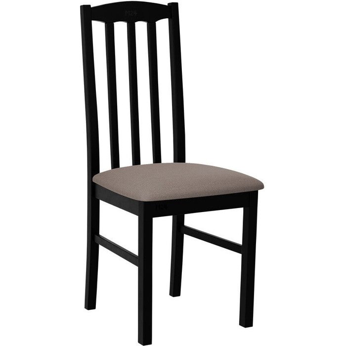 Silla victorville 366, negro, gris, 90x43x48cm, tapiz, de madera