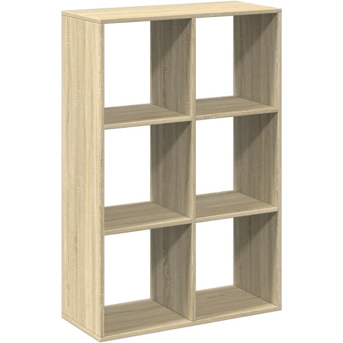 Librería divisor madera ingeniería roble sonoma 69,5x29x103,5cm cfw62342