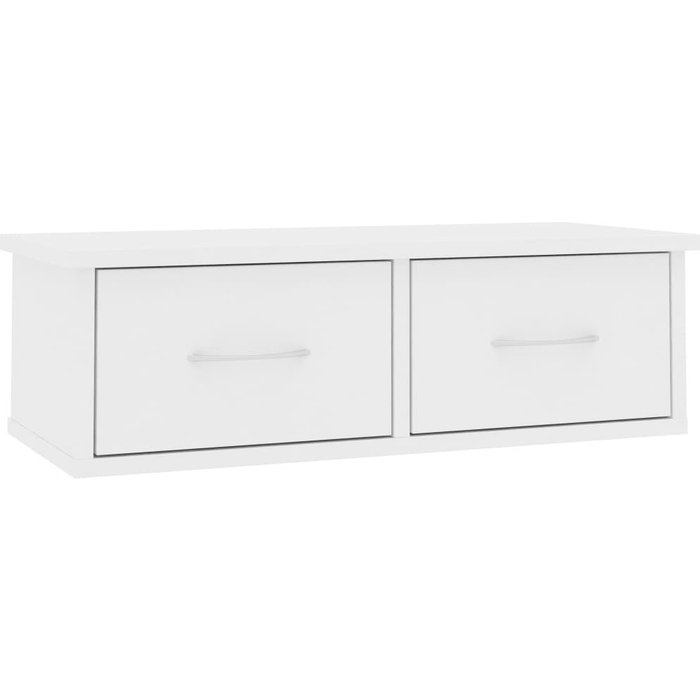 Estante de pared de contrachapado con cajones 60x26x18,5cm - comfortxl