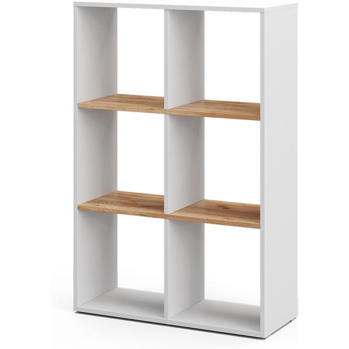 Vicco separador de ambientes karree, roble blanco/dorado, 72 x 107.8 cm