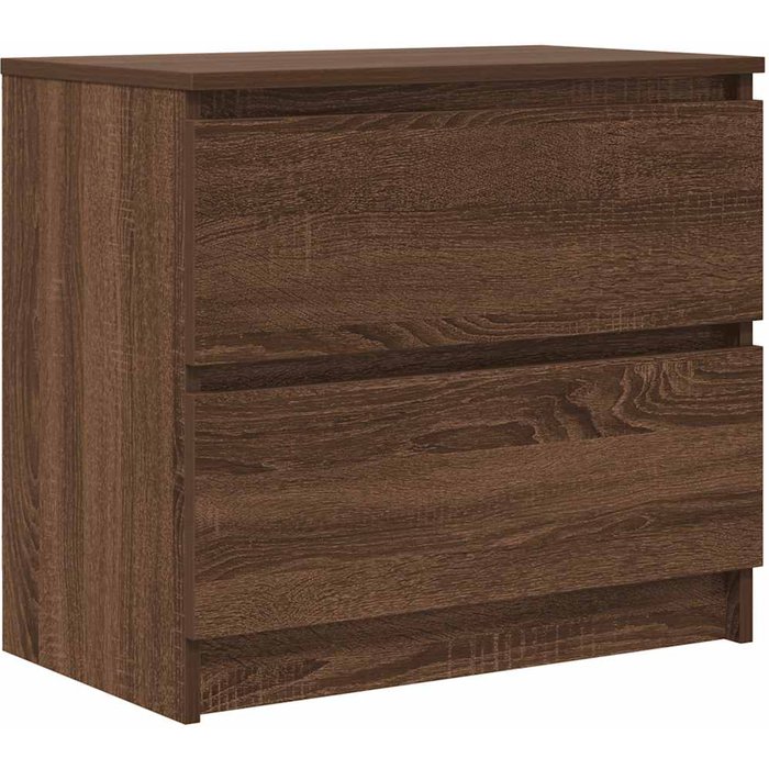 Mueble de tv de contrachapado de roble marrón 60x35x54 cm - comfortxl