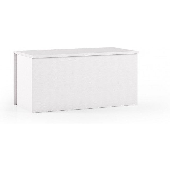 Baúl de almacenamiento blanco con cierre suave, 90x45x45 cm - terraneo